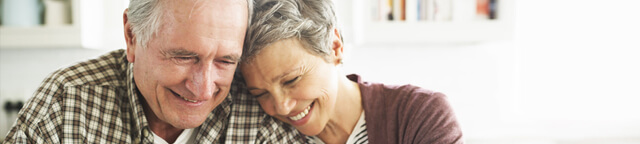 Happy elderly couple